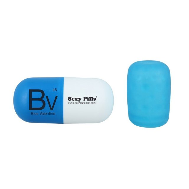 Sexy Pills  -  Frækt legetøj til mænd - blå
