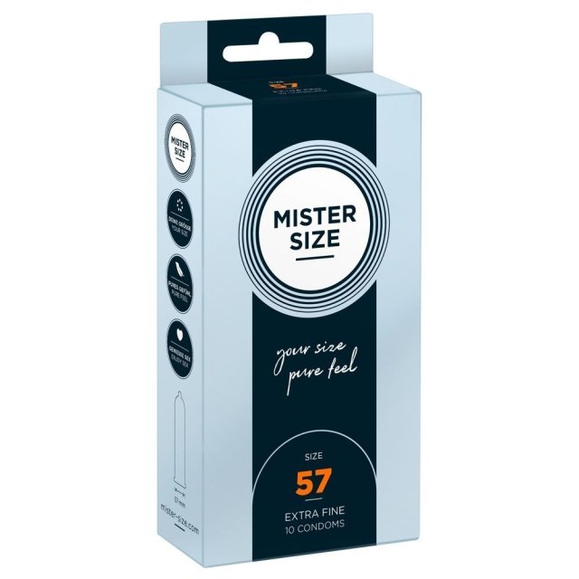 Mister Size 57 mm  -  Kondomer-10 stk.