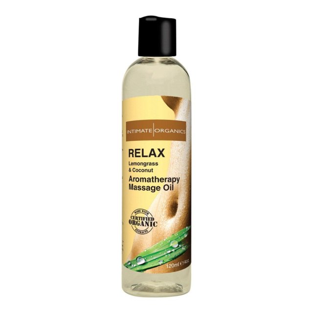 Intimate Organics Aromatherapy  -  Massageolie Med Duft - relax -120 ml