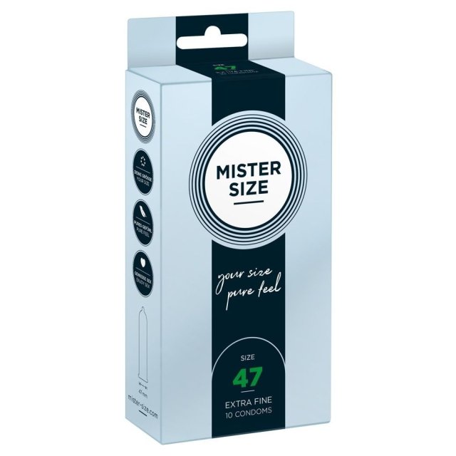 Mister Size 47 mm  -  Kondomer-10 stk.