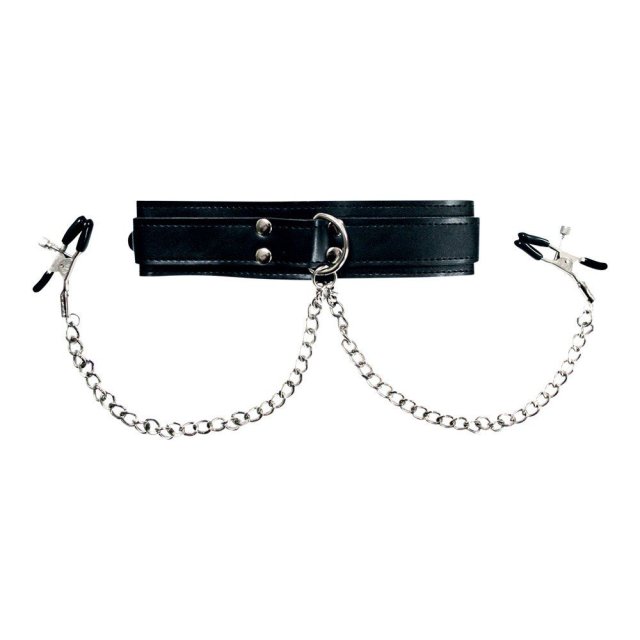 Sportsheets Halsband Med Brystvorteklemmer