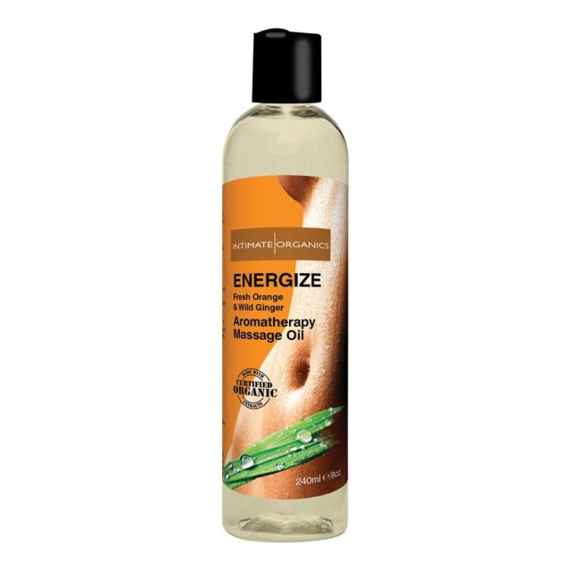 Intimate Organics Aromatherapy  -  Massageolie Med Duft - energize - 240 ml