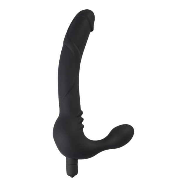 Axus Lite Dobbelt Strap On med vibration  -  Perfekt til parleg
