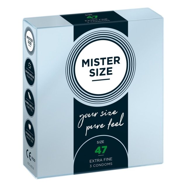 Mister Size 47 mm  -  Kondomer-3 stk.