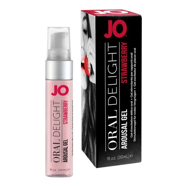 System JO Oral Delight Kølende Gel - Jordbær